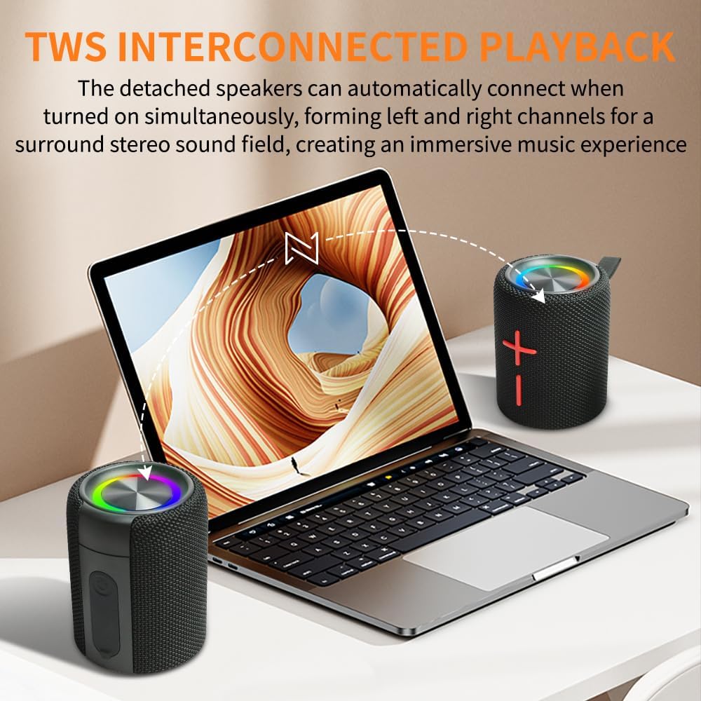LytSwish™ Dual Magnetic Bluetooth Speaker Lyt Swish