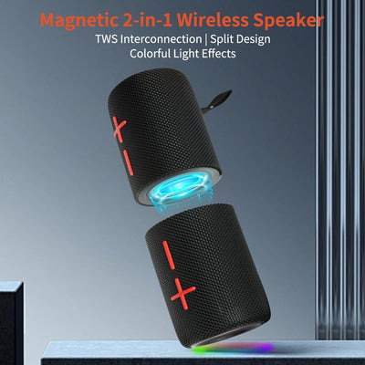 LytSwish™ Dual Magnetic Bluetooth Speaker Lyt Swish